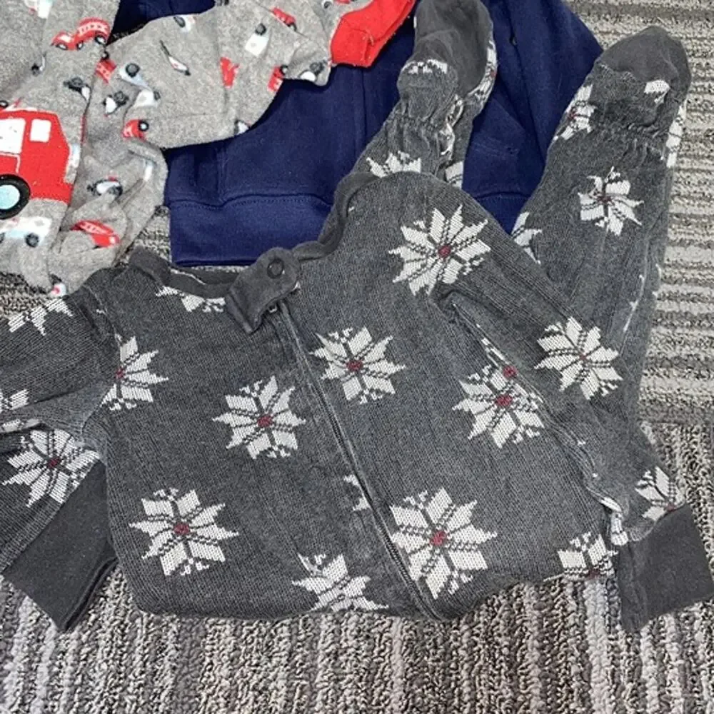 Baby Boy Clothing Bundle 6-9 Months 7 Piece Lot Hoodie Romper Bodysuit Short KU